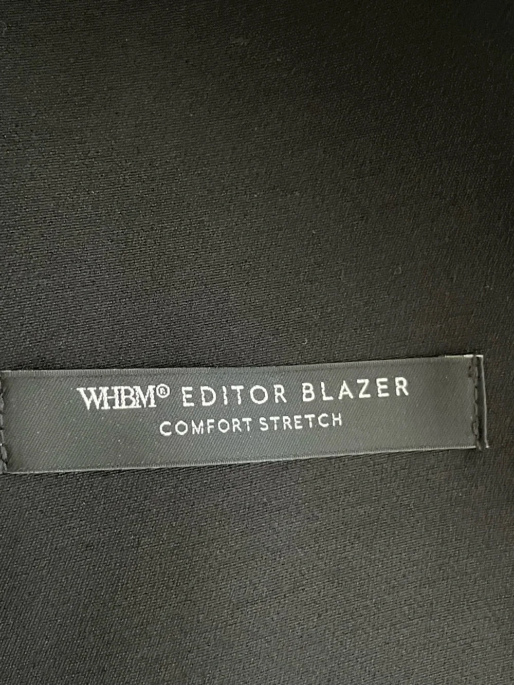 WHBM Editor Black Blazer Structured One-Button Size 0 - Picture 9 of 11